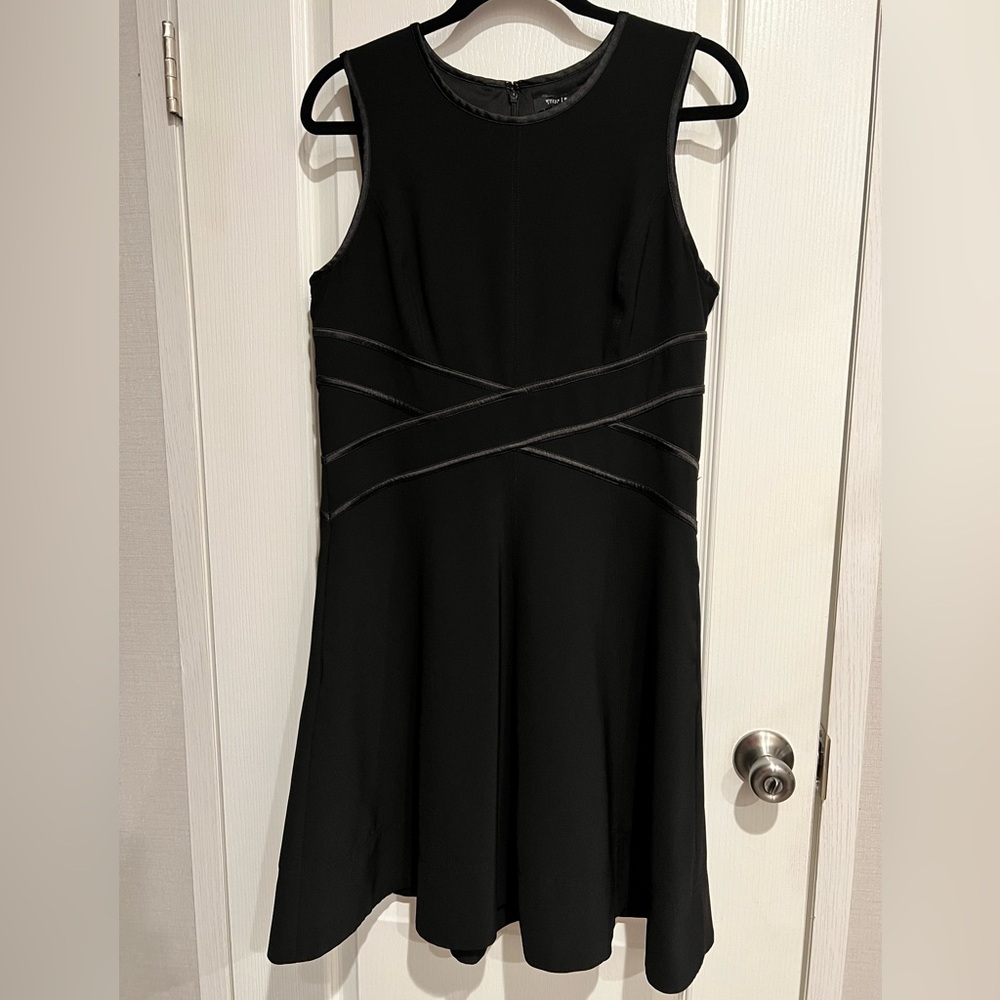 White House Black Market Black Halter A-Line Mini Dress